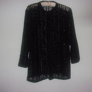 Vintage Black Lace Blouse
